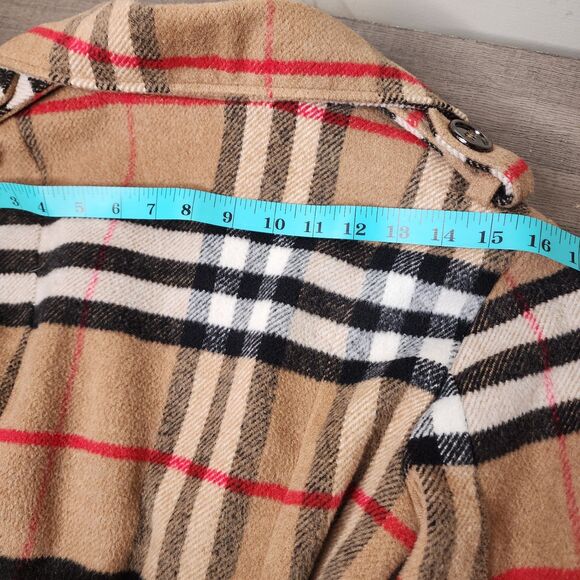 Vintage Y2K Burberry London Made In England Nova Check Cotton Belted Trench Coat - Picture 16 of 16